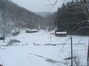 Creekside Cabin Farm from the road.....