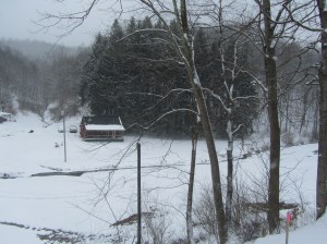 Creekside Cabin Farm from the road.....